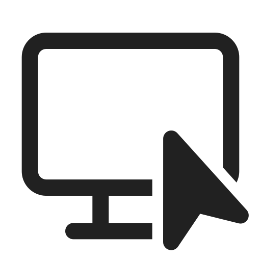 Ic, fluent, desktop, cursor, regular icon