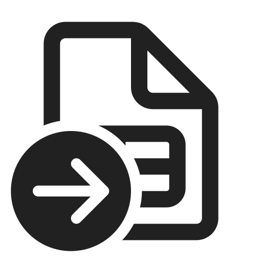 Ic, fluent, document, table, arrow, right, regular icon