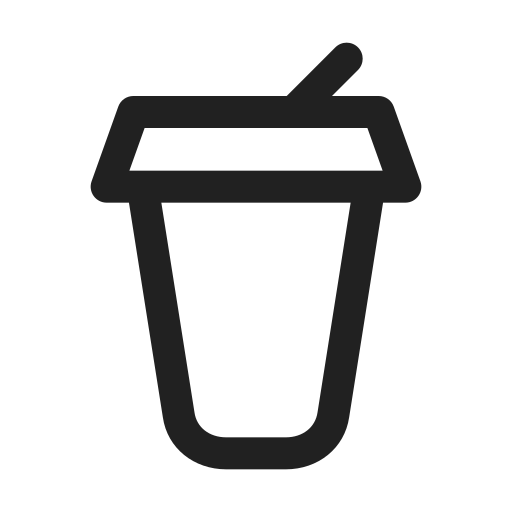 Ic, fluent, drink, to, go, regular icon