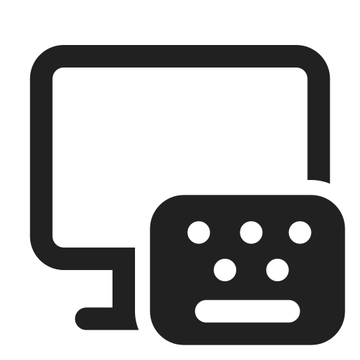 Ic, fluent, desktop, keyboard, regular icon