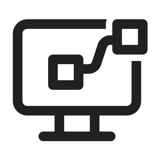 Ic, fluent, desktop, flow, regular icon