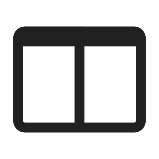 Ic, fluent, dual, screen, header, regular icon