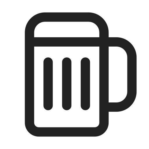 Ic, fluent, drink, beer, regular icon