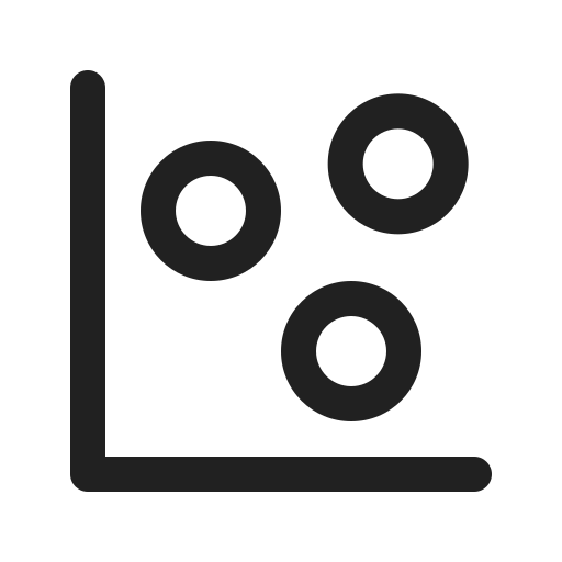 Ic, fluent, data, scatter, regular icon