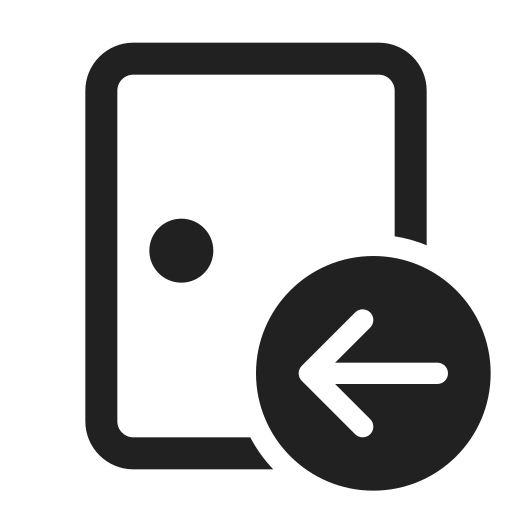 Ic, fluent, door, arrow, left, regular icon
