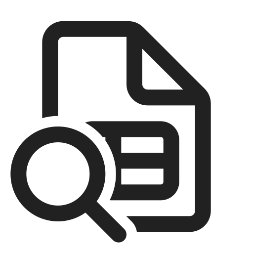Ic, fluent, document, table, search, regular icon