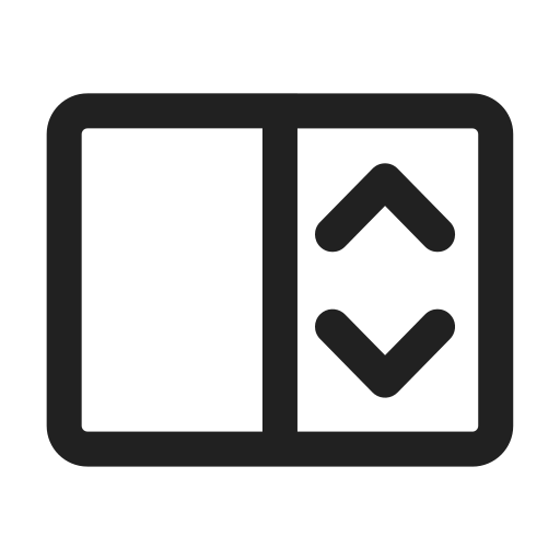 Ic, fluent, dual, screen, vertical, scroll, regular icon