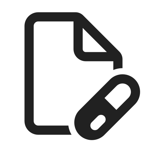 Ic, fluent, document, pill, regular icon