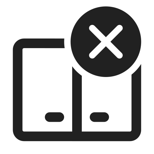 Ic, fluent, dual, screen, dismiss, regular icon