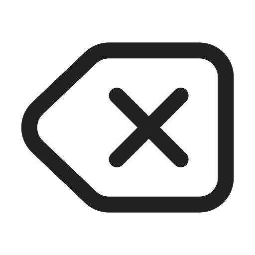Ic, fluent, backspace, regular icon