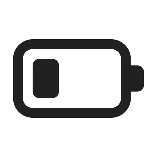 Ic, fluent, battery, 2, regular icon