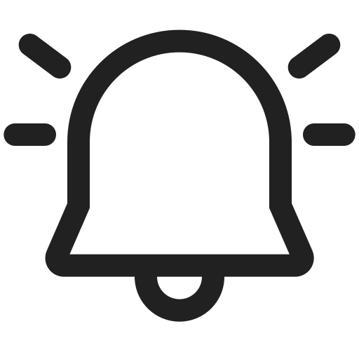 Ic, fluent, alert, on, regular icon