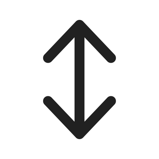 Ic, fluent, arrow, bidirectional, up, down, regular icon