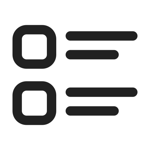 Ic, fluent, apps, list, detail, regular icon