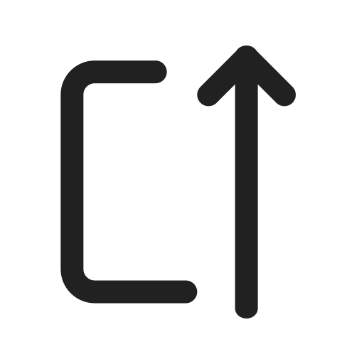 Ic, fluent, arrow, autofit, up, regular icon