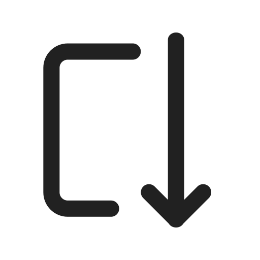 Ic, fluent, arrow, autofit, down, regular icon
