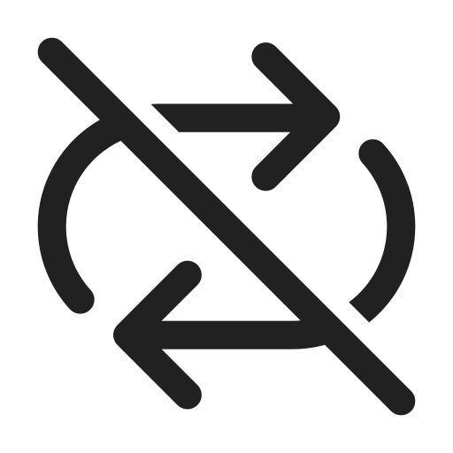 Ic, fluent, arrow, repeat, all, off, regular icon