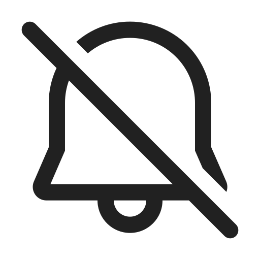 Ic, fluent, alert, off, regular icon