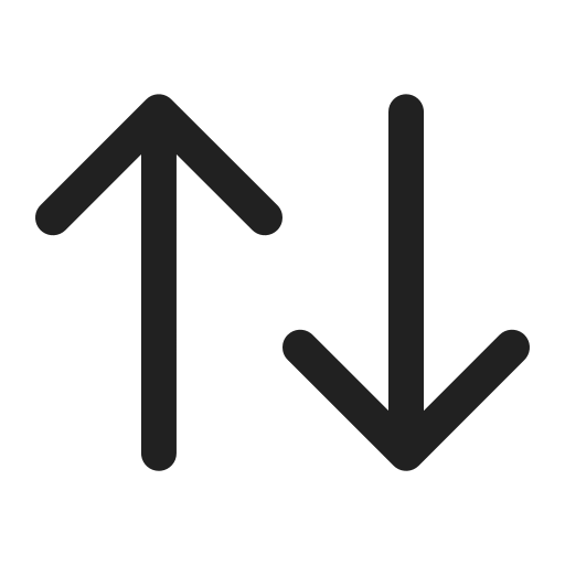 Ic, fluent, arrow, sort, regular icon