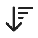 Ic,Fluent,Arrow,Sort,Down,Lines,Regular ok 