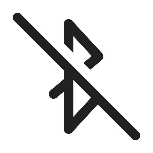 Ic, fluent, bluetooth, disabled, regular icon