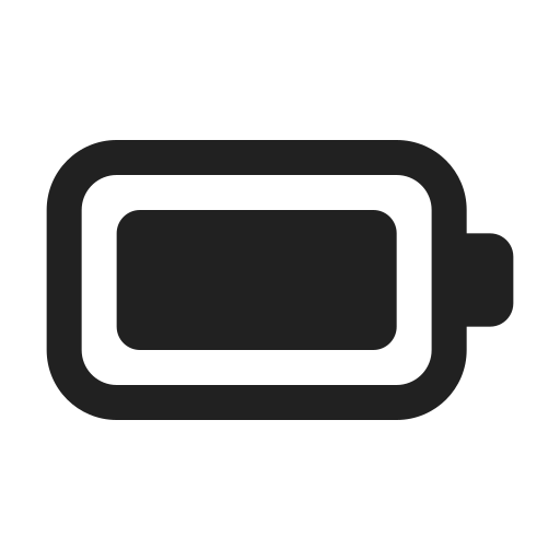 Ic, fluent, battery, full, regular icon