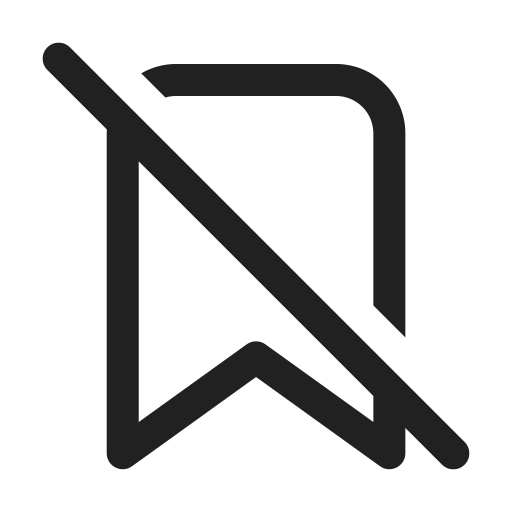 Ic, fluent, bookmark, off, regular icon