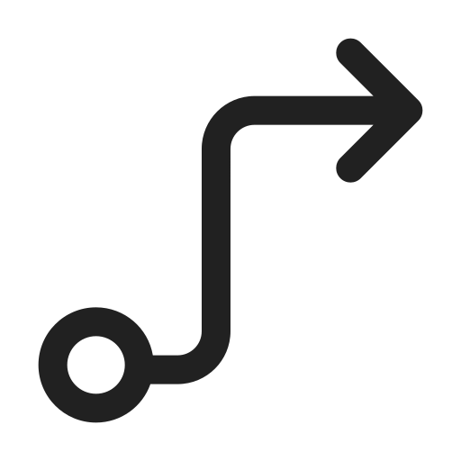 Ic, fluent, arrow, routing, regular icon