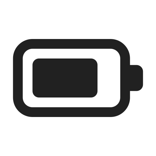 Ic, fluent, battery, regular icon