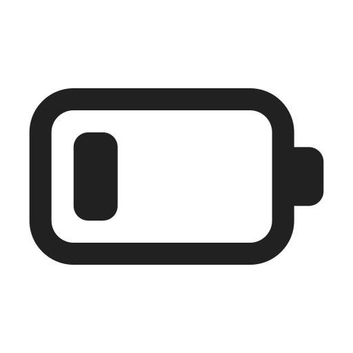 Ic, fluent, battery, 1, regular icon