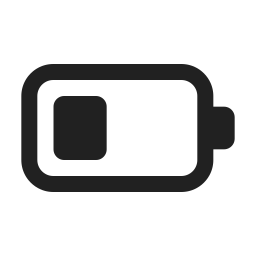 Ic, fluent, battery, 3, regular icon