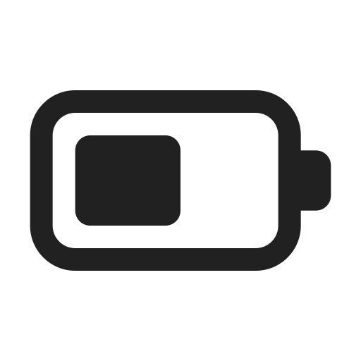 Ic, fluent, battery, regular icon