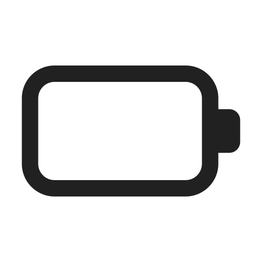 Ic, fluent, battery, 0, regular icon