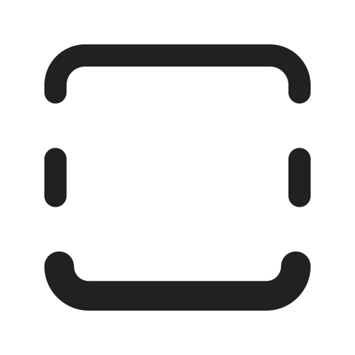 Ic, fluent, border, top, bottom, thick, regular icon