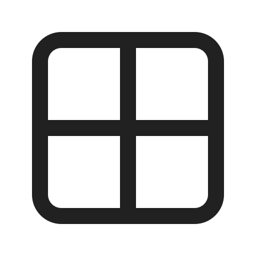 Ic, fluent, border, all, regular icon