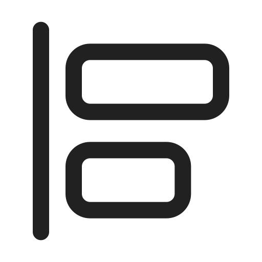 Ic, fluent, align, left, regular icon