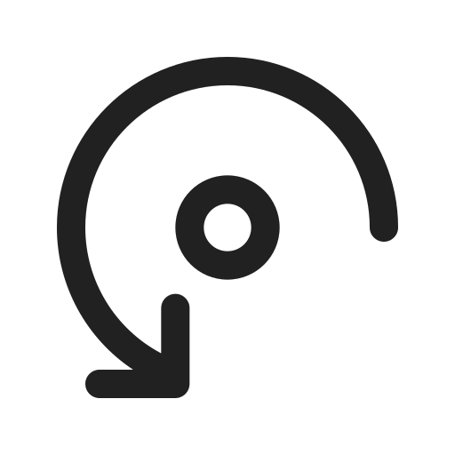 Ic, fluent, arrow, rotate, counterclockwise, regular icon