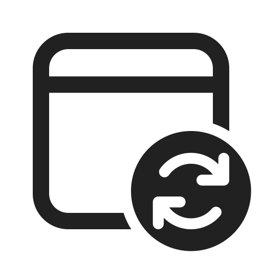 Ic, fluent, calendar, sync, regular icon