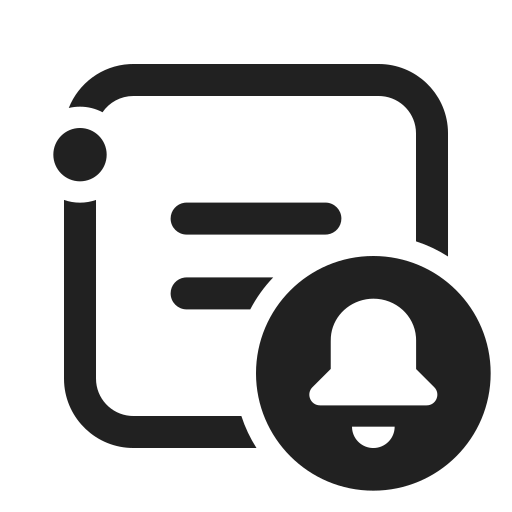 Ic, fluent, channel, alert, regular icon