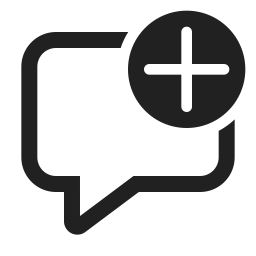 Ic, fluent, comment, add, regular icon