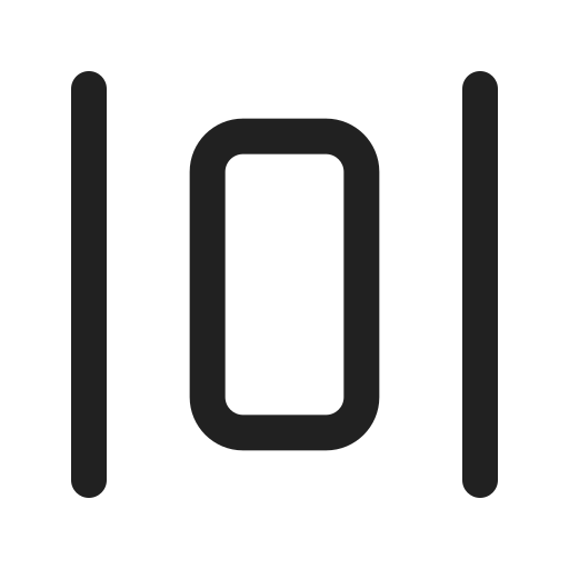 Ic, fluent, center, horizontal, regular icon
