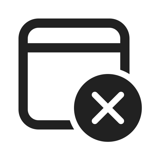 Ic, fluent, calendar, cancel, regular icon