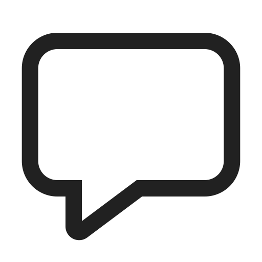 Ic, fluent, comment, regular icon