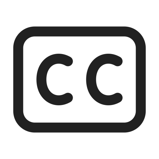 Ic, fluent, closed, caption, regular icon