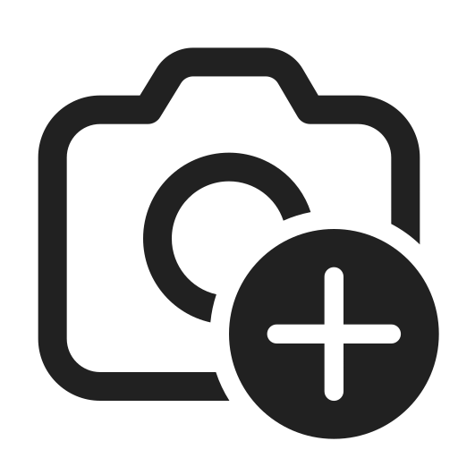 Ic, fluent, camera, add, regular icon