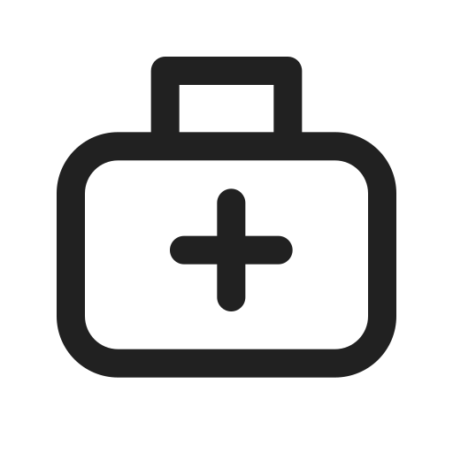 Ic, fluent, briefcase, medical, regular icon