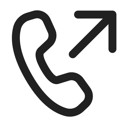 Ic, fluent, call, outbound, regular icon