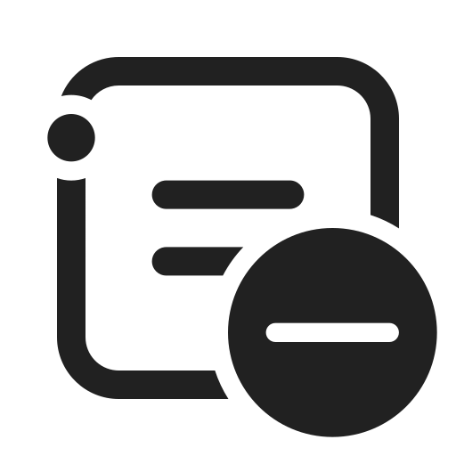 Ic, fluent, channel, subtract, regular icon