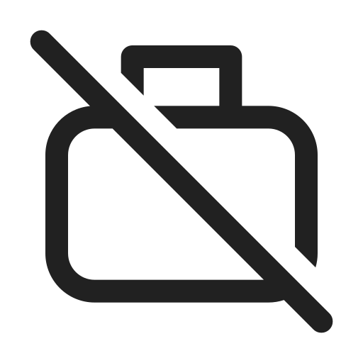 Ic, fluent, briefcase, off, regular icon