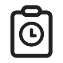 Ic,Fluent,Clipboard,Clock,Regular